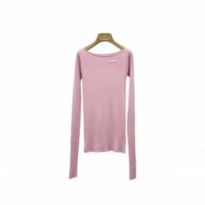 MIU MIU TIGHT-FITTING LONG-SLEEVED TOP